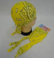 Skull Cap-Yellow Paisley